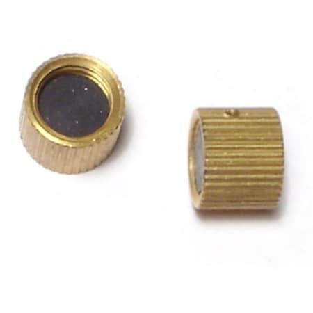 Midwest Fastener 5/16"-24 x 3/8" Brass Fine Thread Bleeder Caps 10PK 66564